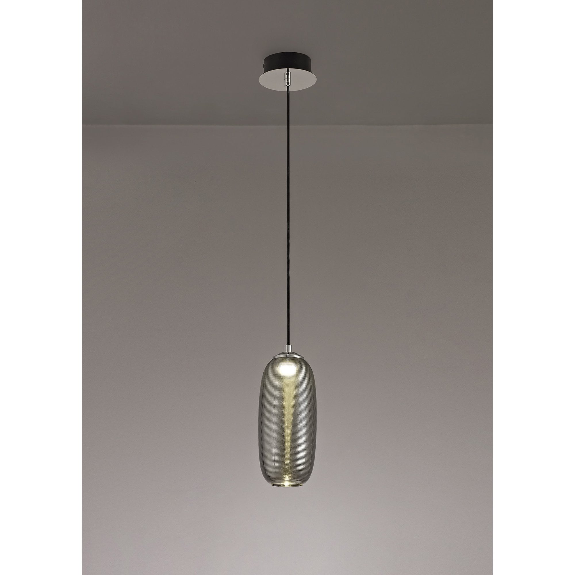 NL74349 Barter Pendant LED Smoked/Black