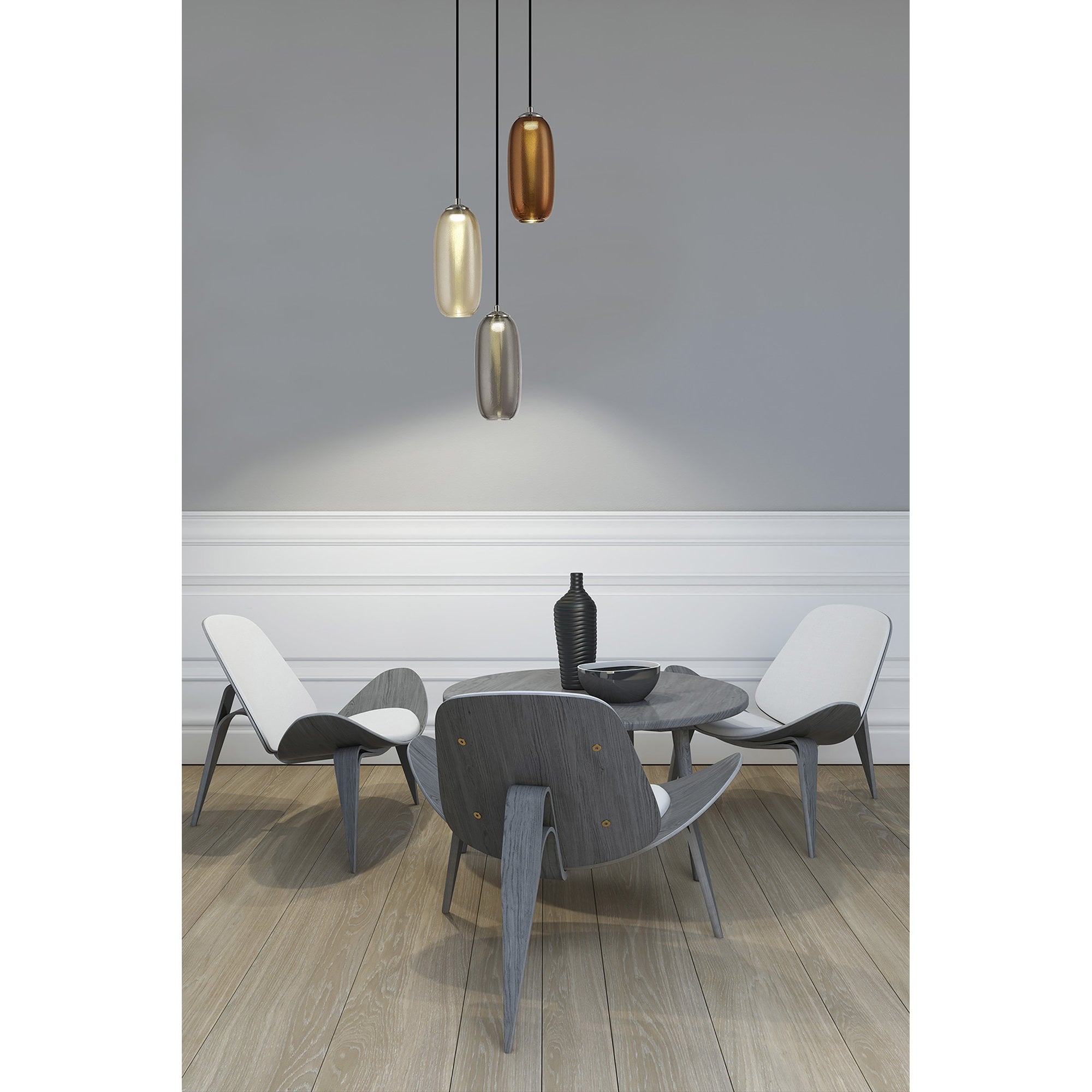 NL74349 Barter Pendant LED Smoked/Black