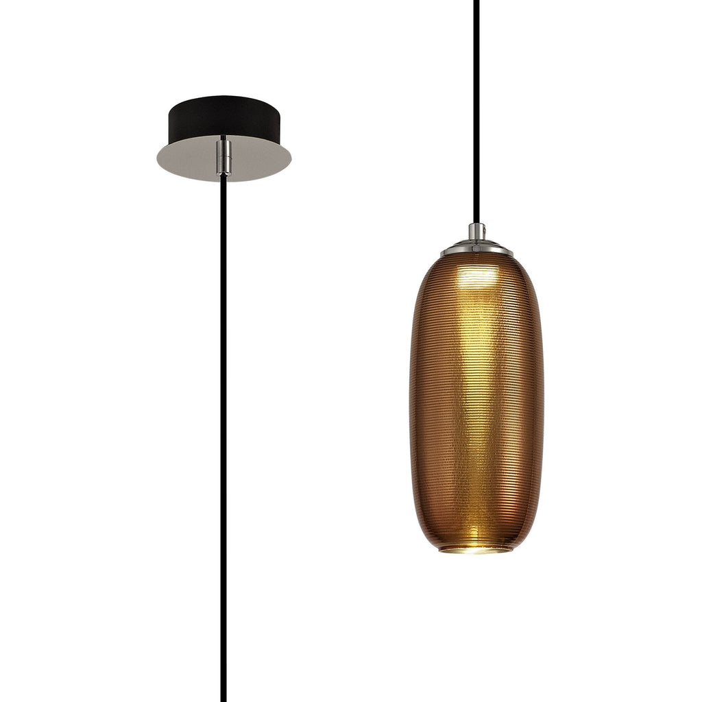 NL74359 Barter Pendant LED Copper/Black