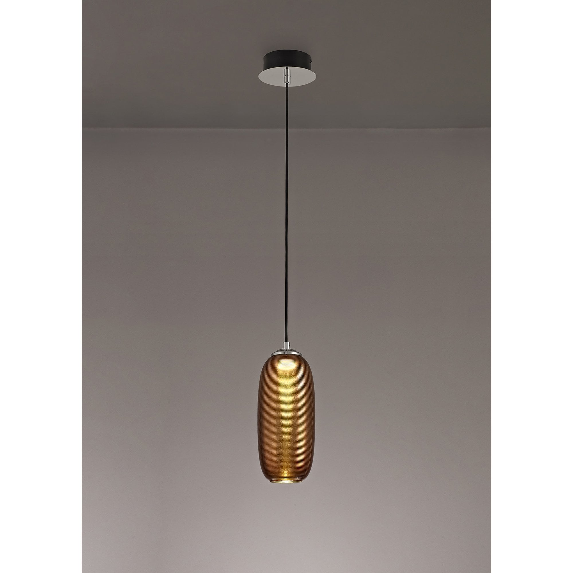 NL74359 Barter Pendant LED Copper/Black