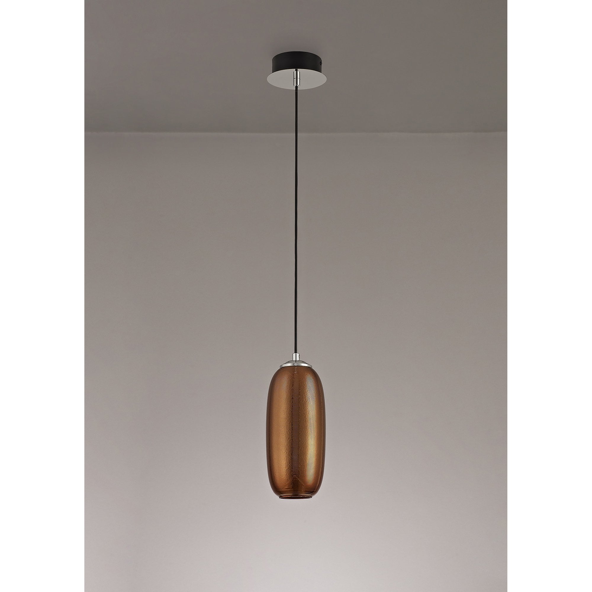 NL74359 Barter Pendant LED Copper/Black