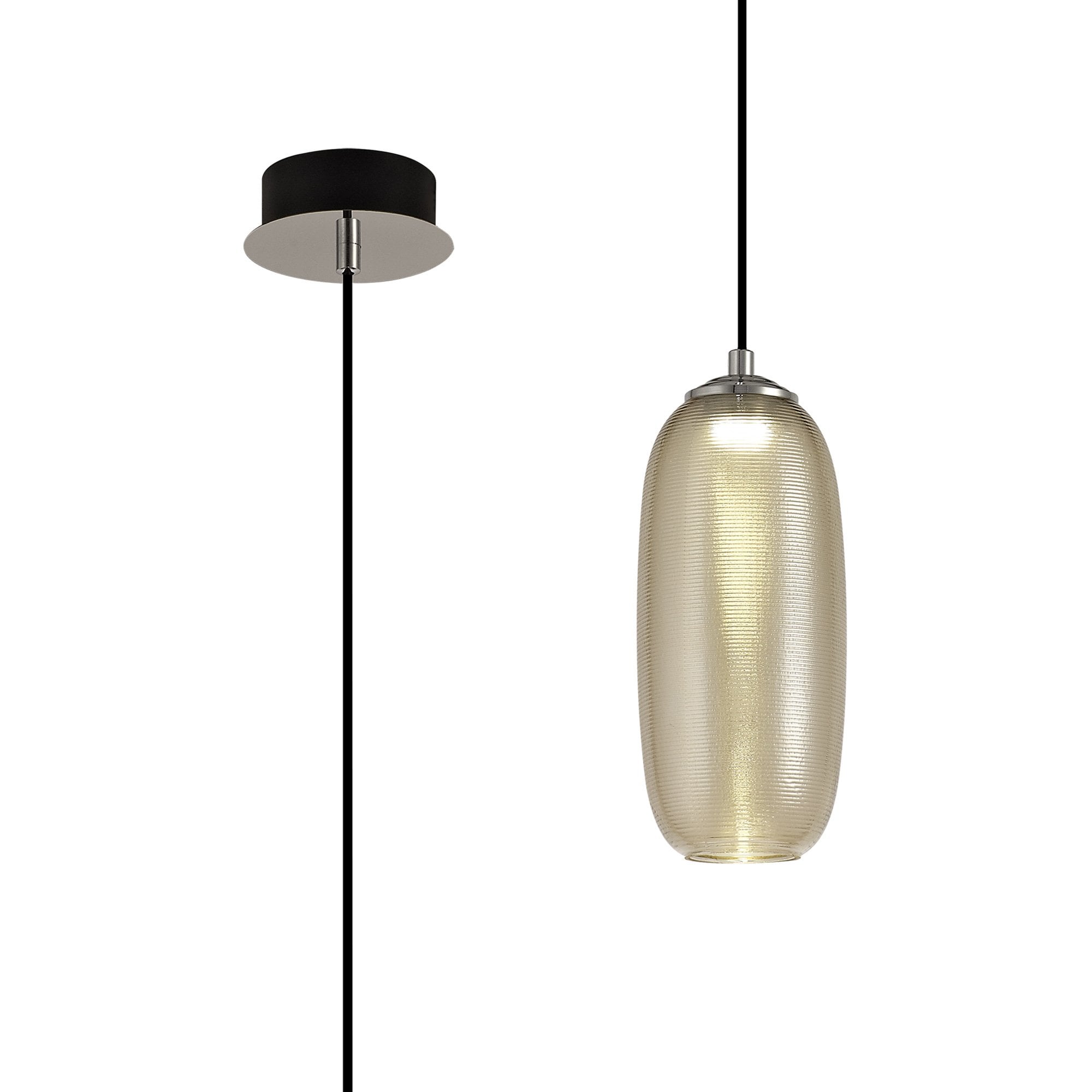 NL74369 Barter Pendant LED Champagne/Black