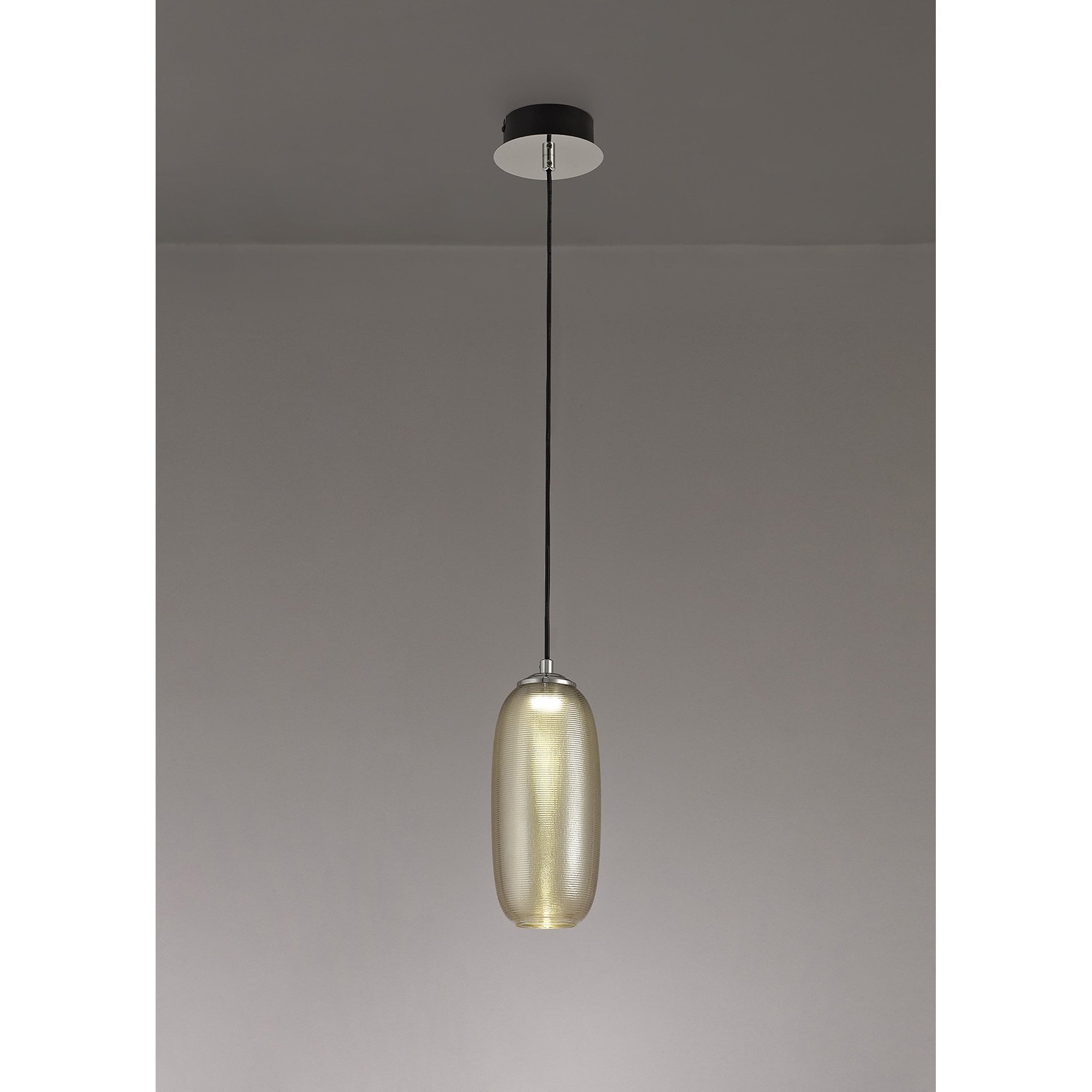 NL74369 Barter Pendant LED Champagne/Black