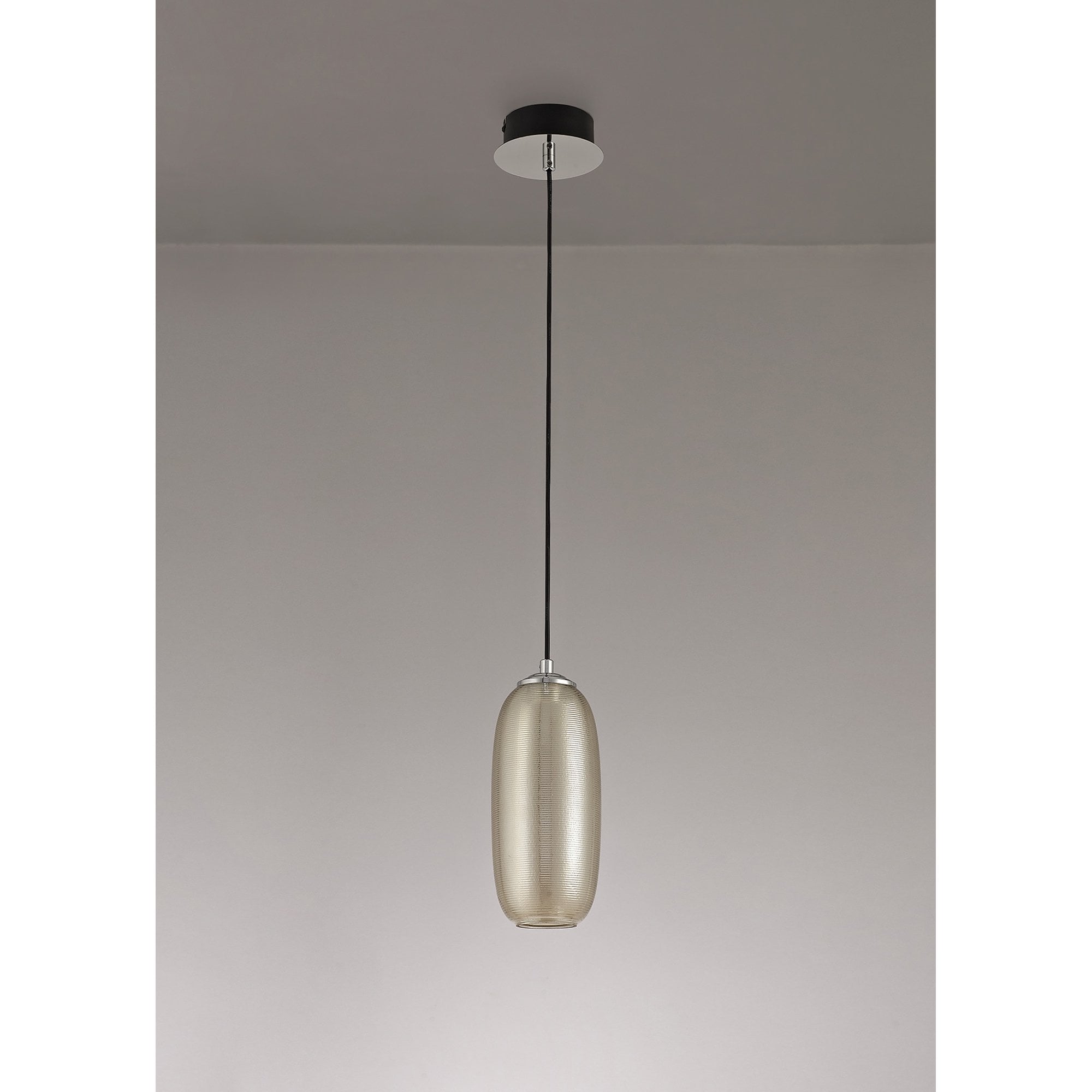 NL74369 Barter Pendant LED Champagne/Black