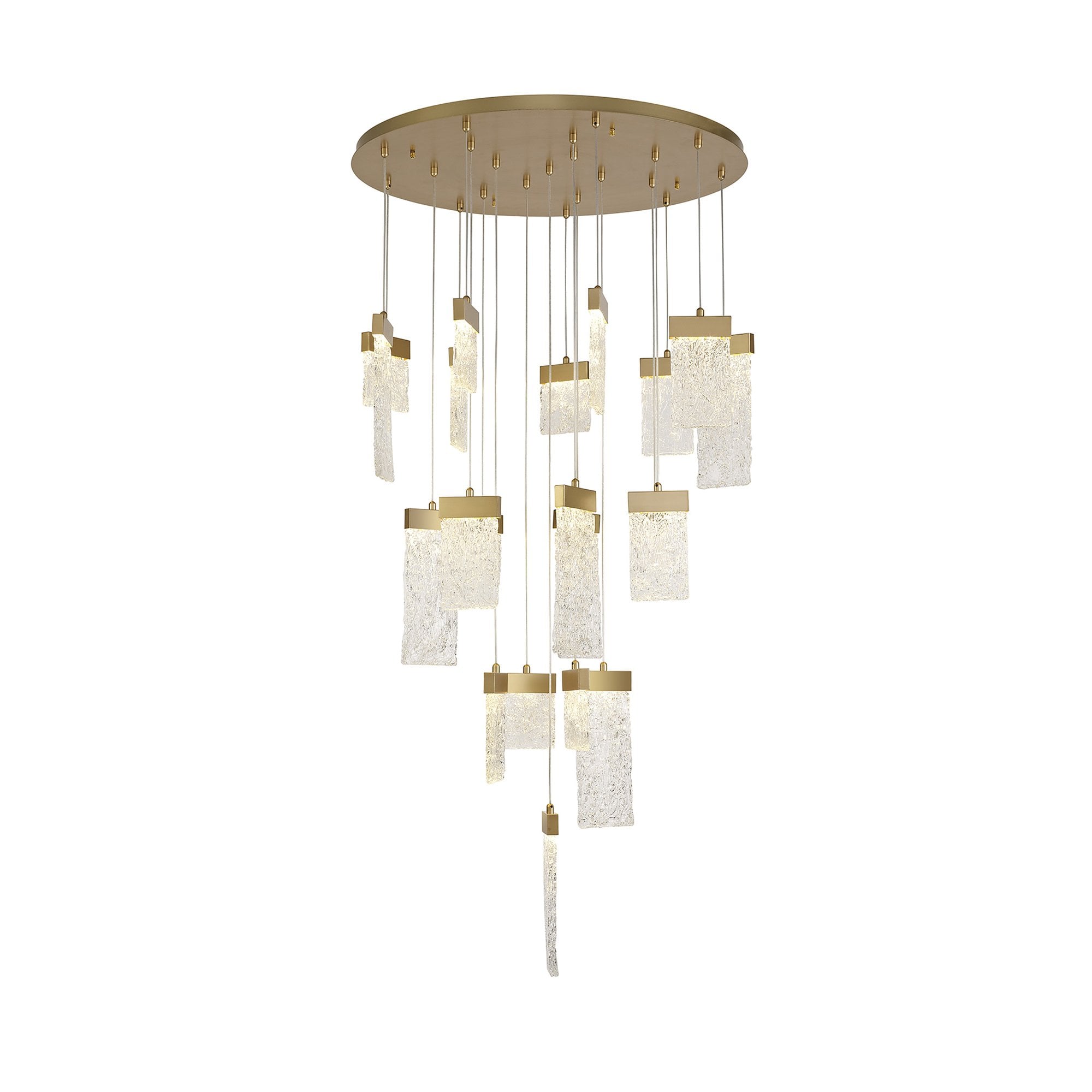 NL78639 Bartoo Pendant Round 5M 21LED  Light Painted Brushed Gold