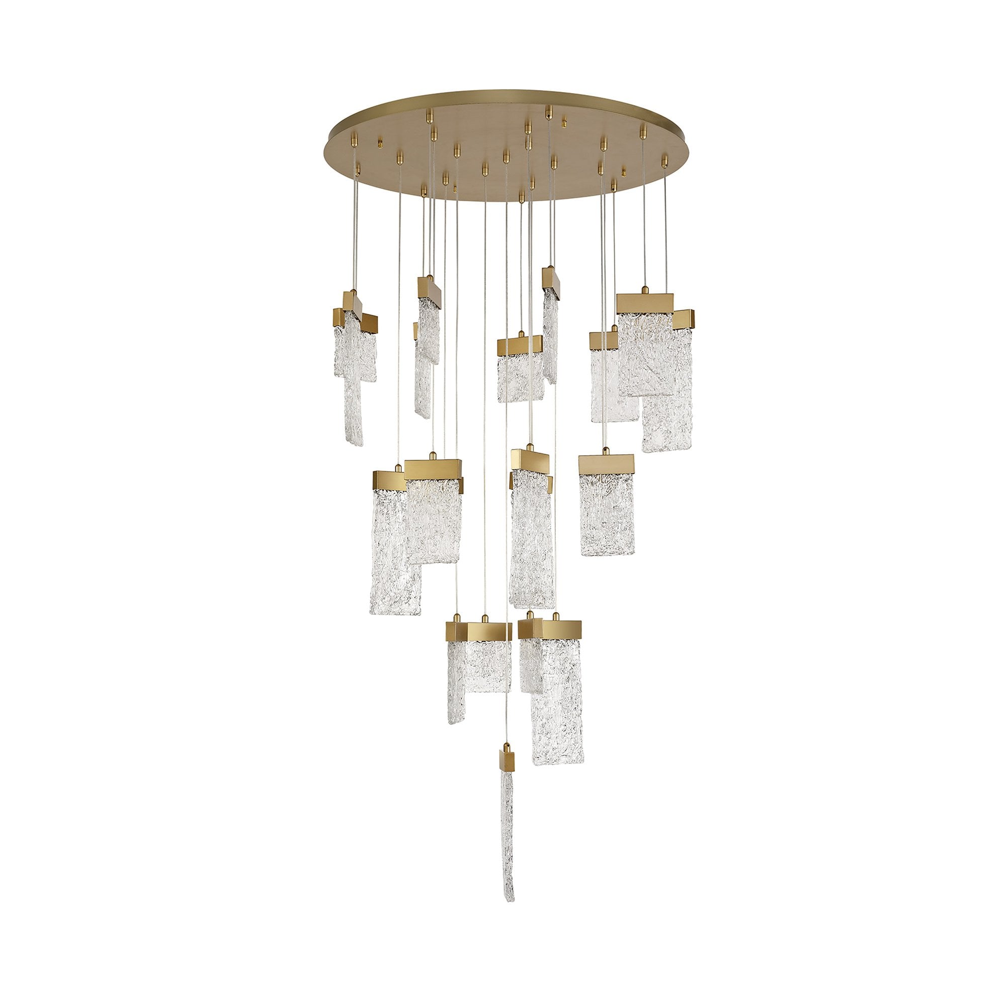 NL78639 Bartoo Pendant Round 5M 21LED  Light Painted Brushed Gold