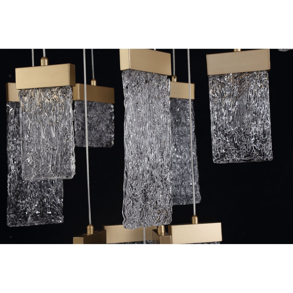 NL78639 Bartoo Pendant Round 5M 21LED  Light Painted Brushed Gold
