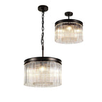 NL76759 Baylan Small Round Pendant 5 Light Brown Oxide