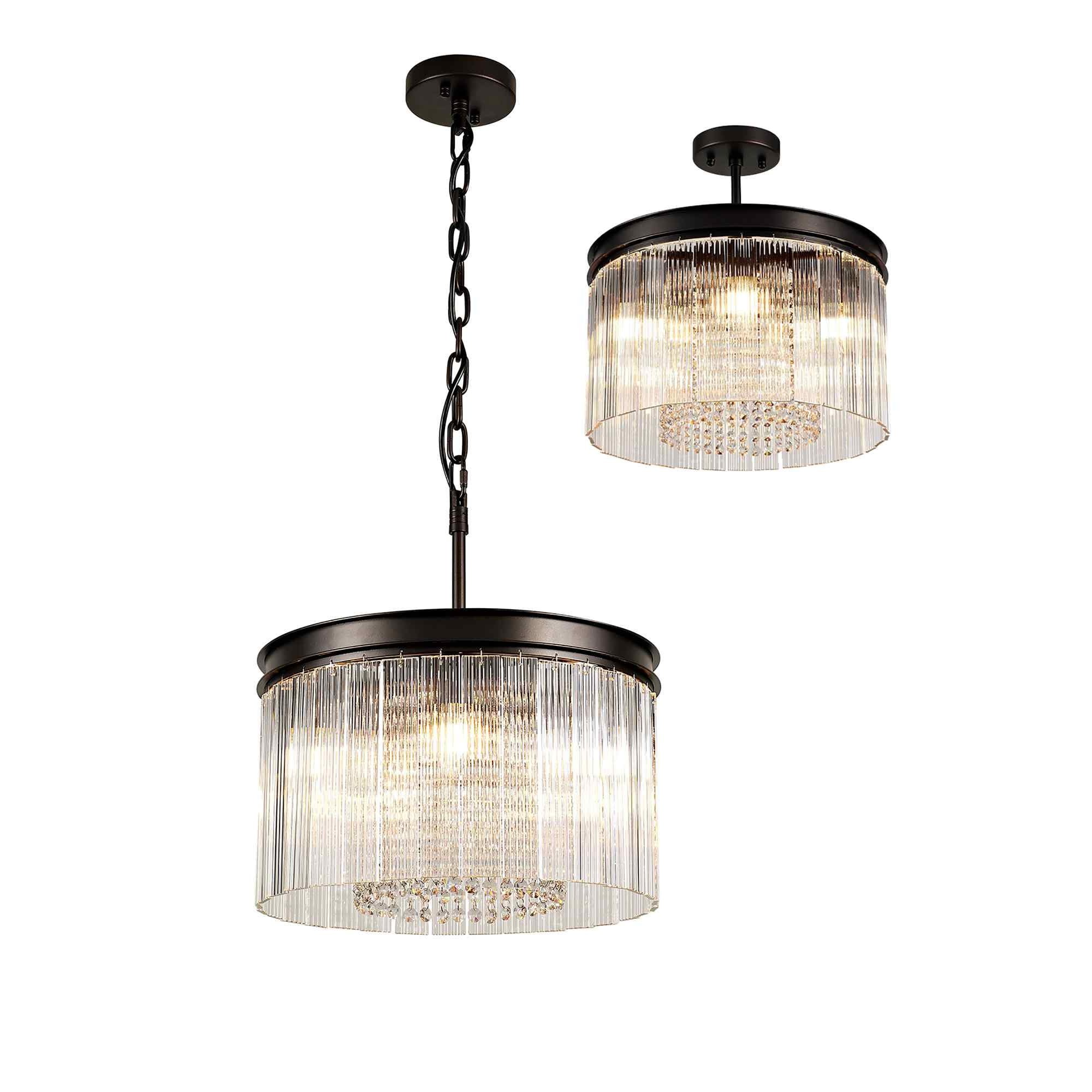 NL76759 Baylan Small Round Pendant 5 Light Brown Oxide