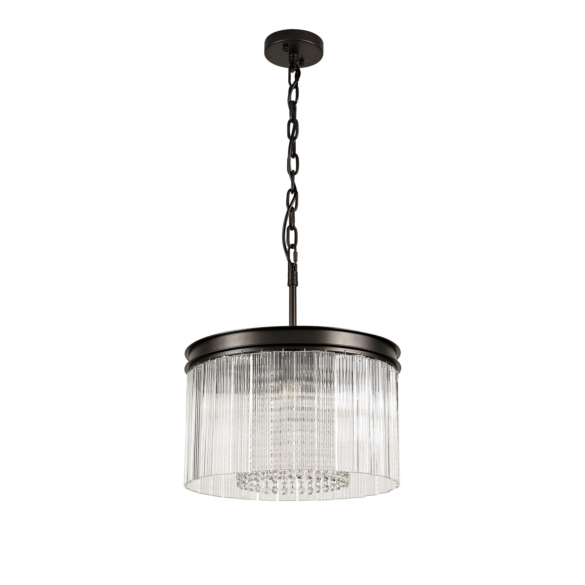 NL76759 Baylan Small Round Pendant 5 Light Brown Oxide