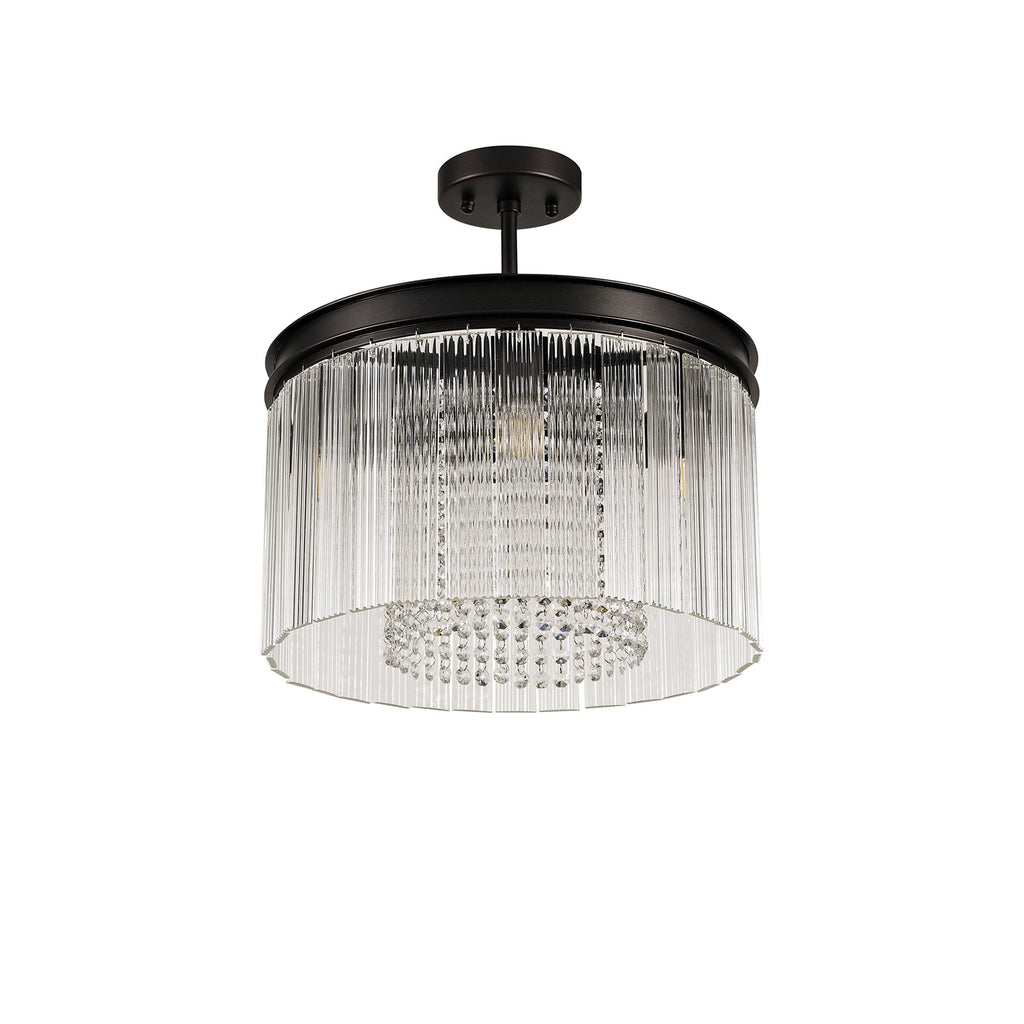 NL76759 Baylan Small Round Pendant 5 Light Brown Oxide