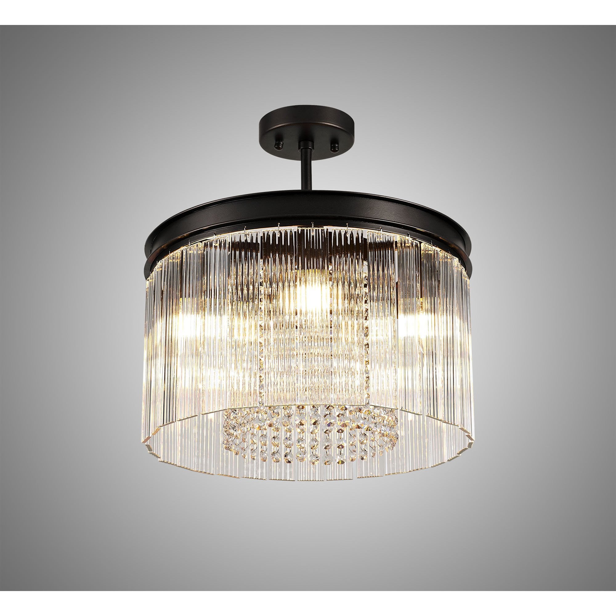 NL76759 Baylan Small Round Pendant 5 Light Brown Oxide