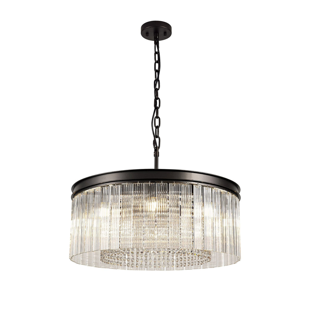 NL76769 Baylan Medium Pendant 8 Light Brown Oxide