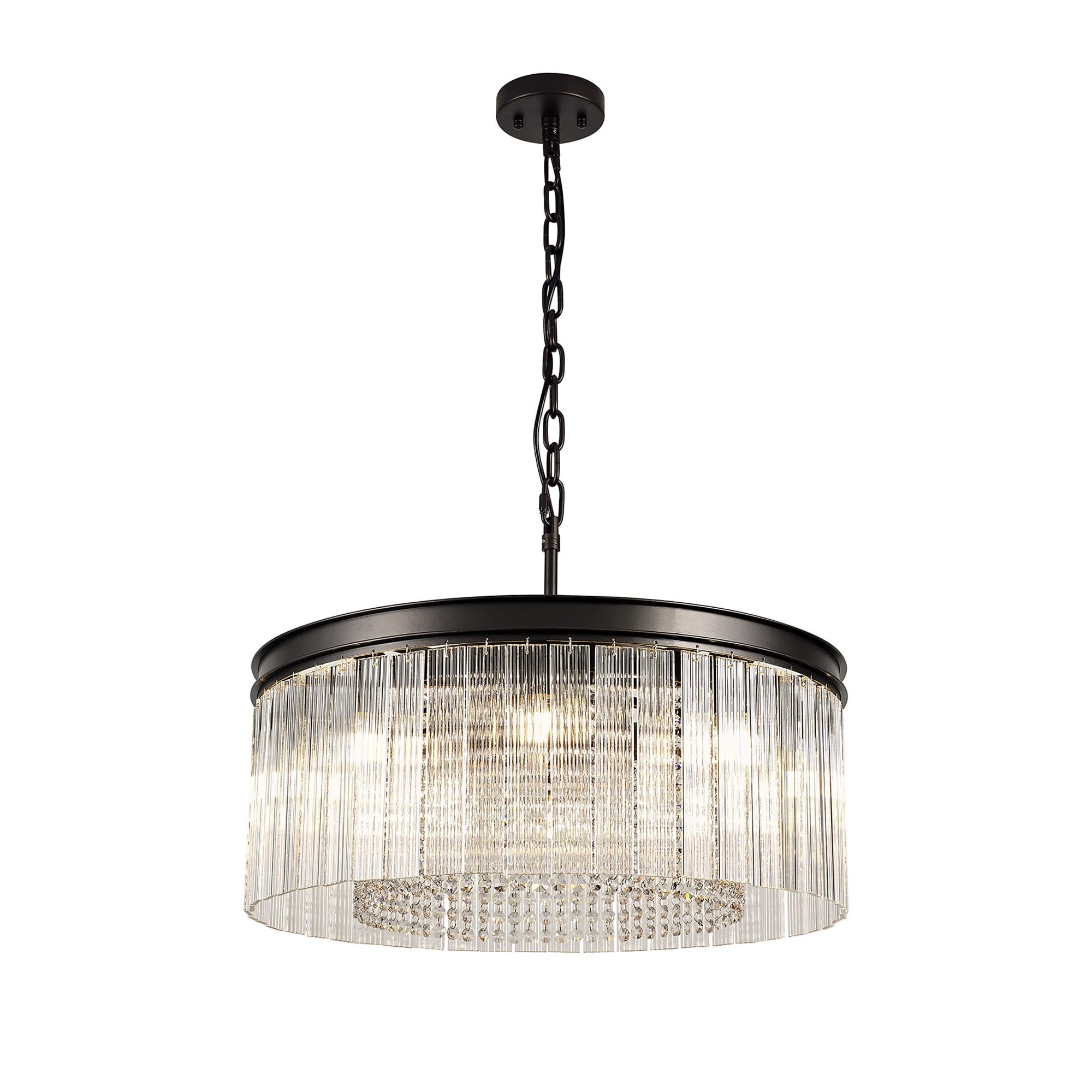 NL76769 Baylan Medium Pendant 8 Light Brown Oxide