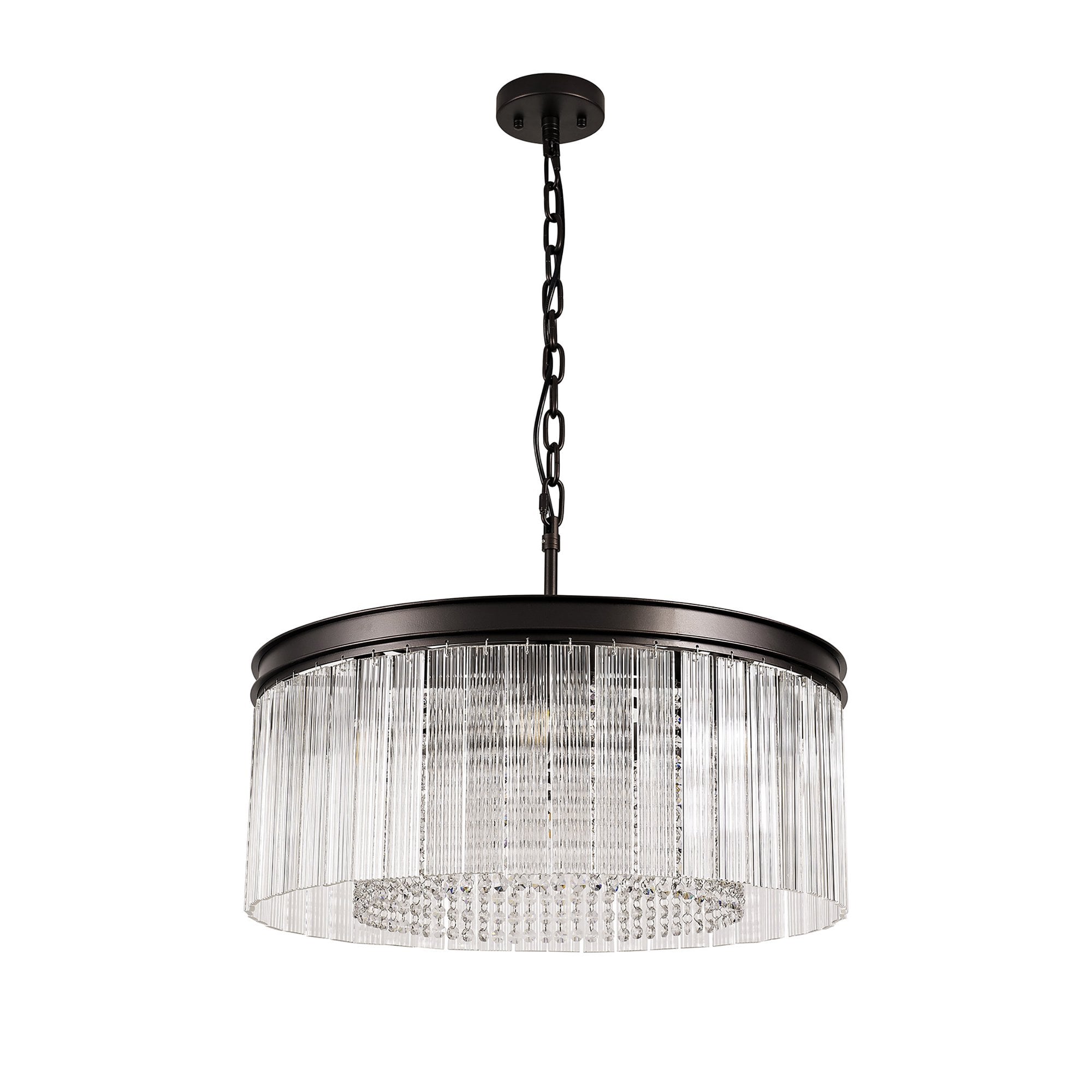 NL76769 Baylan Medium Pendant 8 Light Brown Oxide