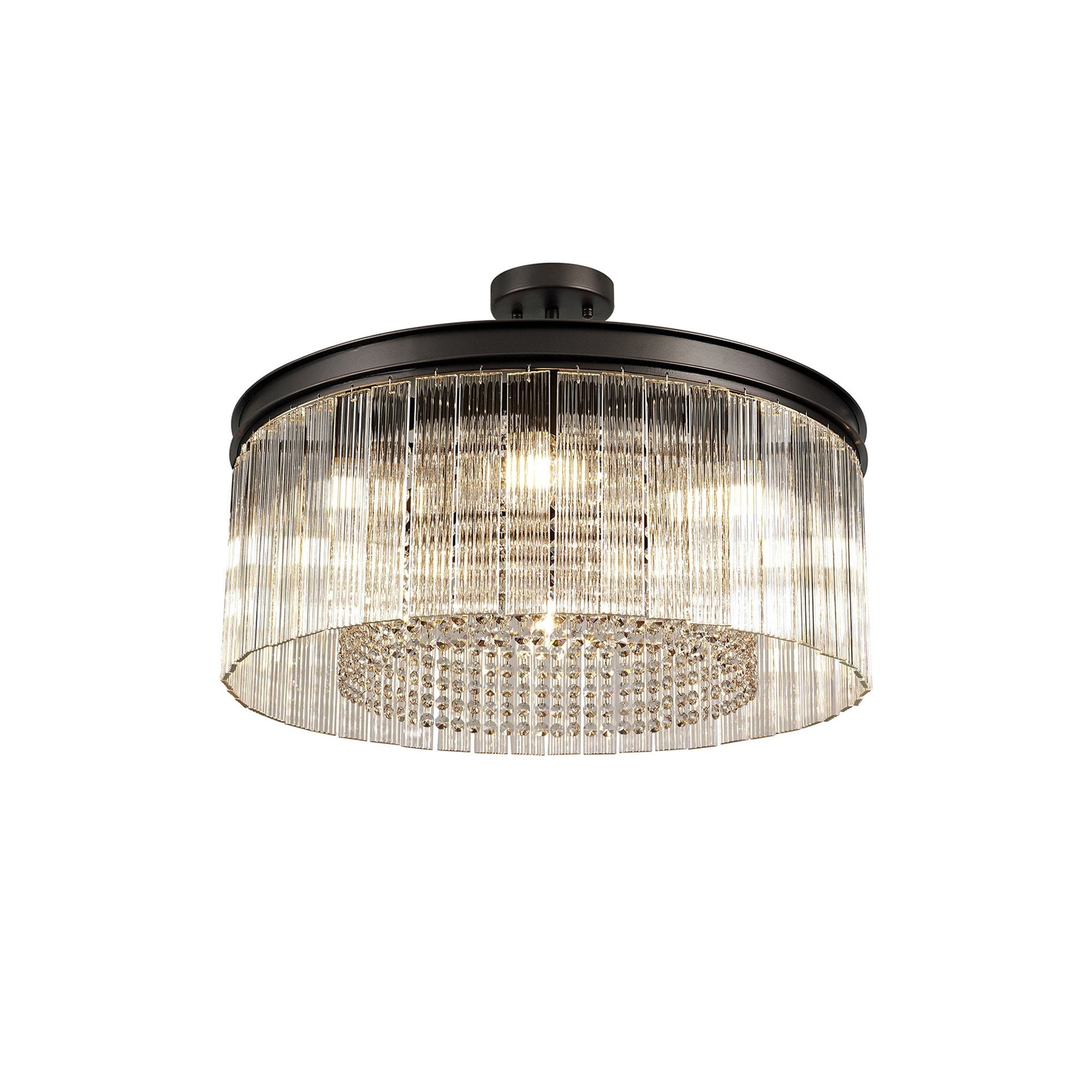 NL76769 Baylan Medium Pendant 8 Light Brown Oxide