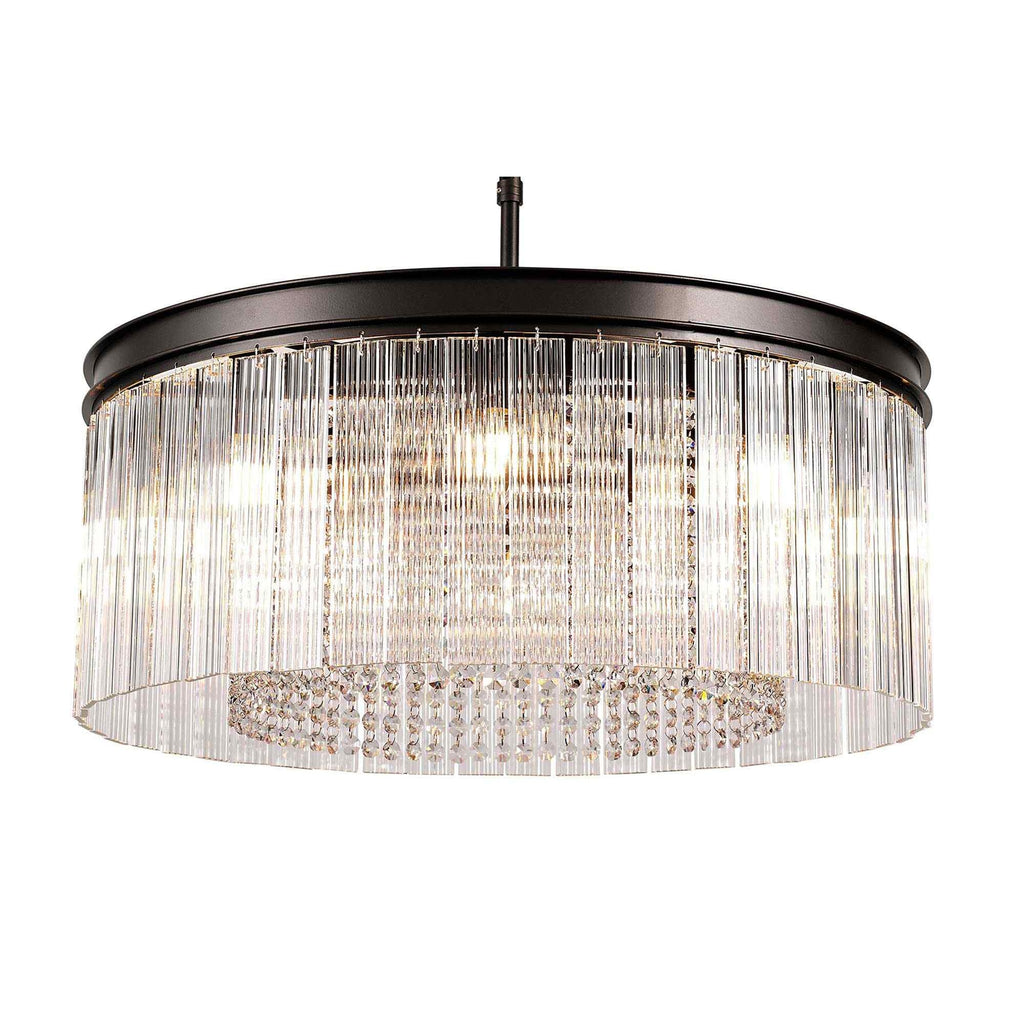 NL76769 Baylan Medium Pendant 8 Light Brown Oxide