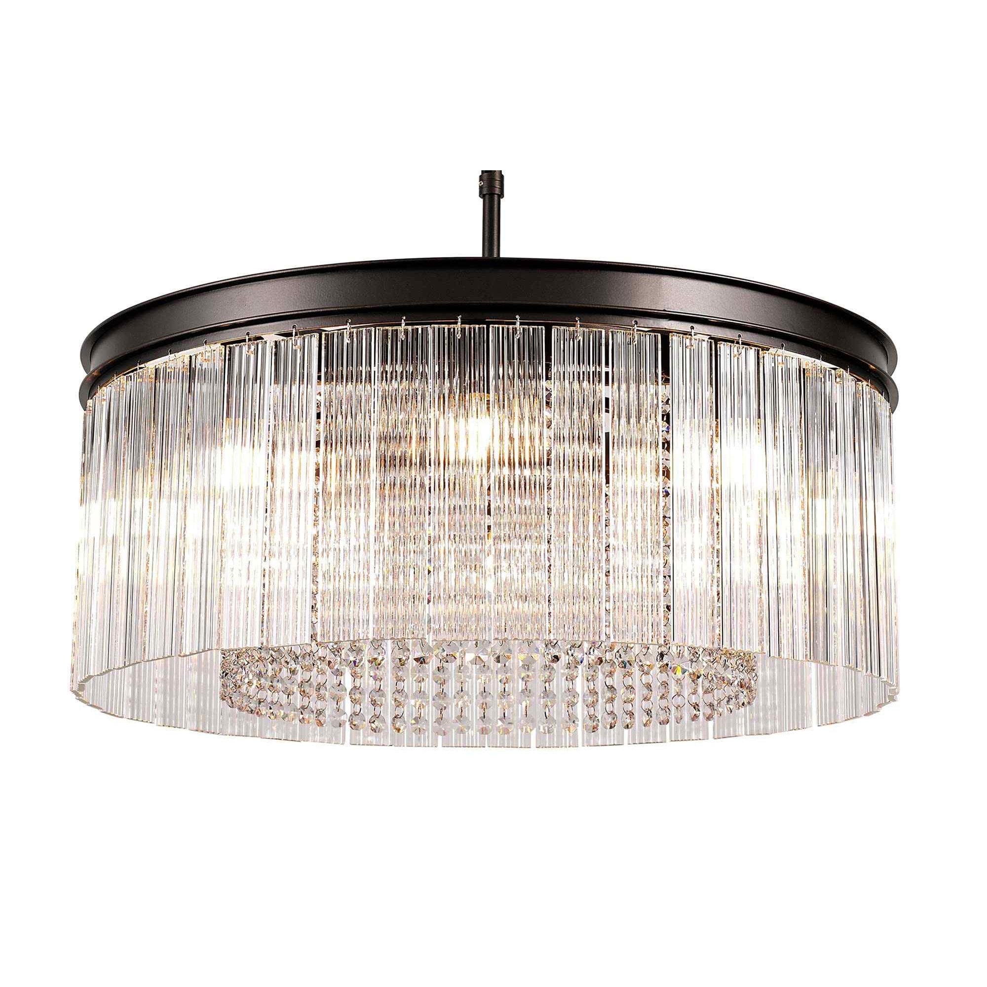 NL76769 Baylan Medium Pendant 8 Light Brown Oxide