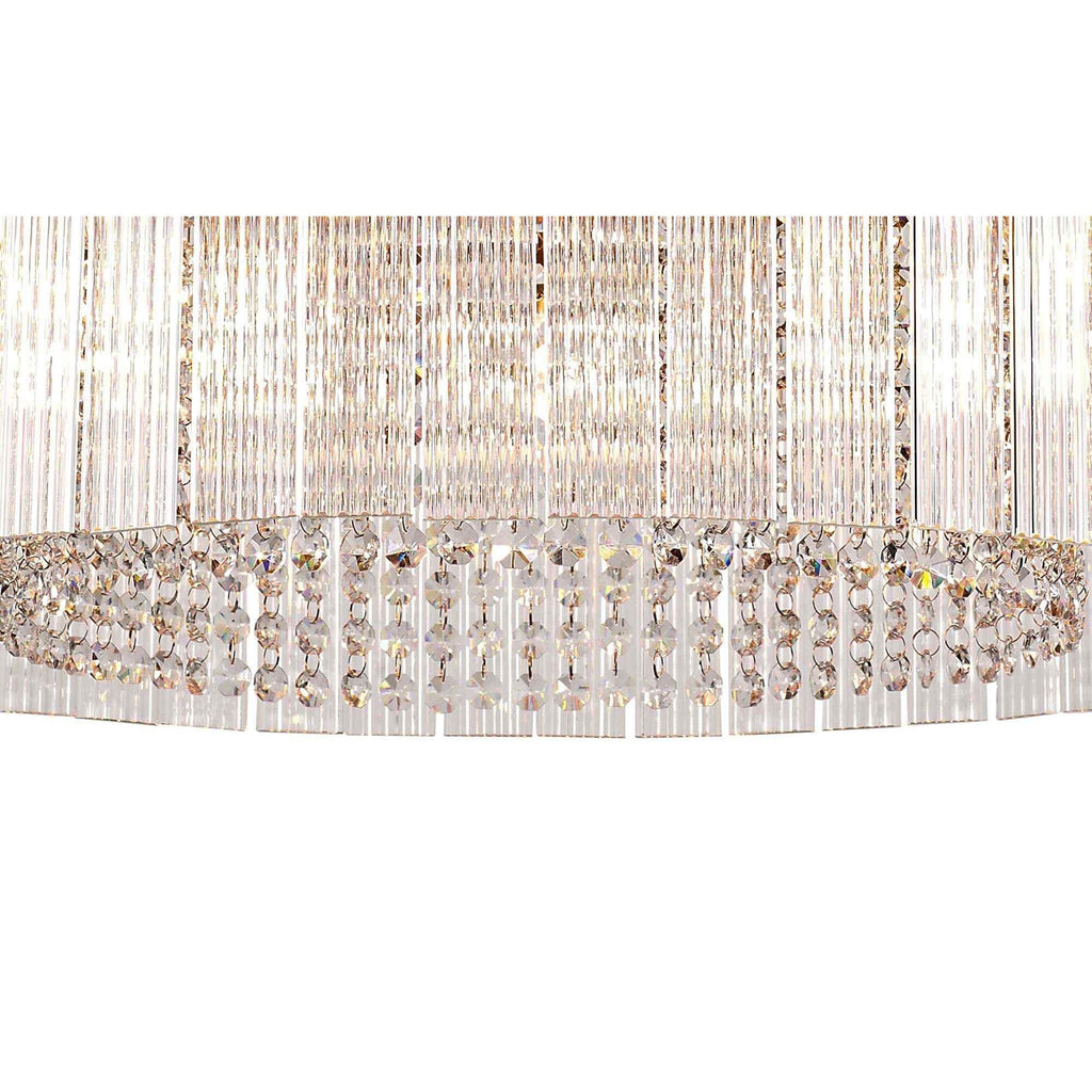 NL76769 Baylan Medium Pendant 8 Light Brown Oxide