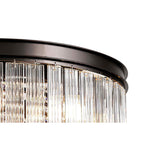 NL76769 Baylan Medium Pendant 8 Light Brown Oxide