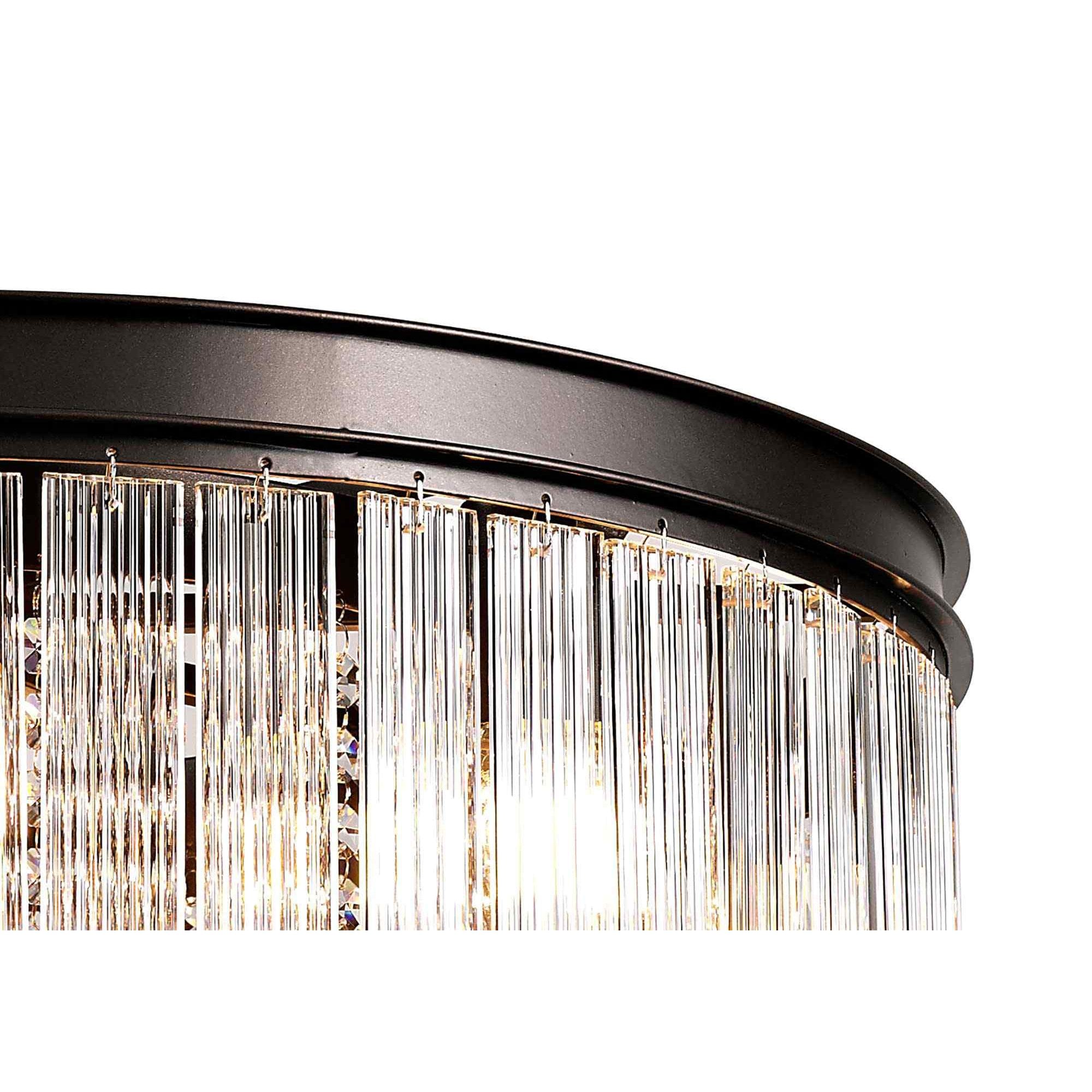NL76769 Baylan Medium Pendant 8 Light Brown Oxide