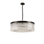 NL76779 Baylan Large Round Pendant 10 Light Brown Oxide
