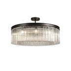 NL76779 Baylan Large Round Pendant 10 Light Brown Oxide