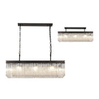 NL76789 Baylan Rectangular Pendant 11 Light Brown Oxide