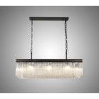 NL76789 Baylan Rectangular Pendant 11 Light Brown Oxide