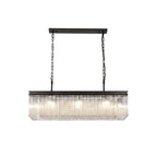 NL76789 Baylan Rectangular Pendant 11 Light Brown Oxide