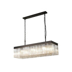 NL76789 Baylan Rectangular Pendant 11 Light Brown Oxide