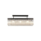 NL76789 Baylan Rectangular Pendant 11 Light Brown Oxide