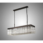 NL76789 Baylan Rectangular Pendant 11 Light Brown Oxide