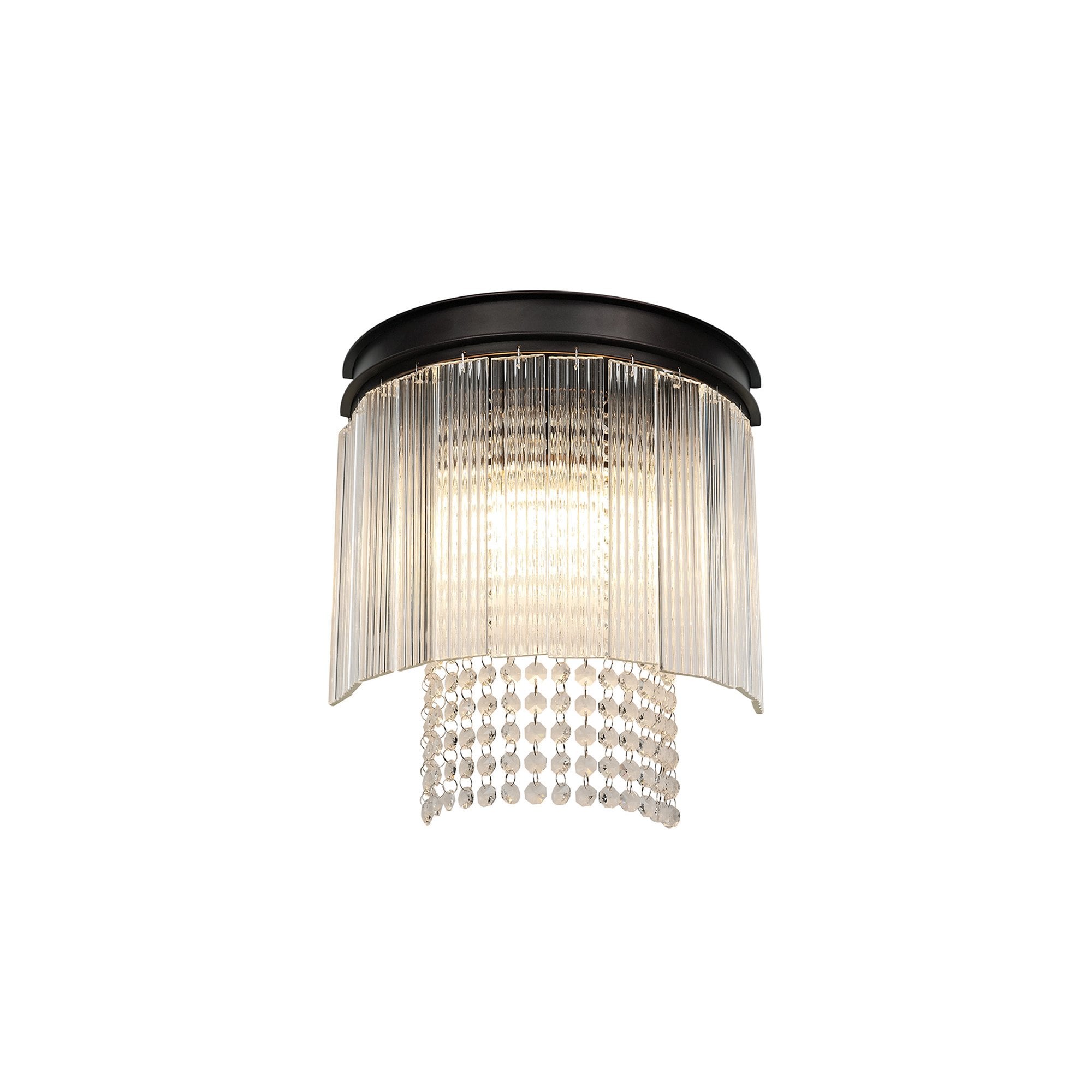 NL76809 Baylan Wall  Light 2 Light Brown Oxide