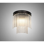 NL76809 Baylan Wall  Light 2 Light Brown Oxide