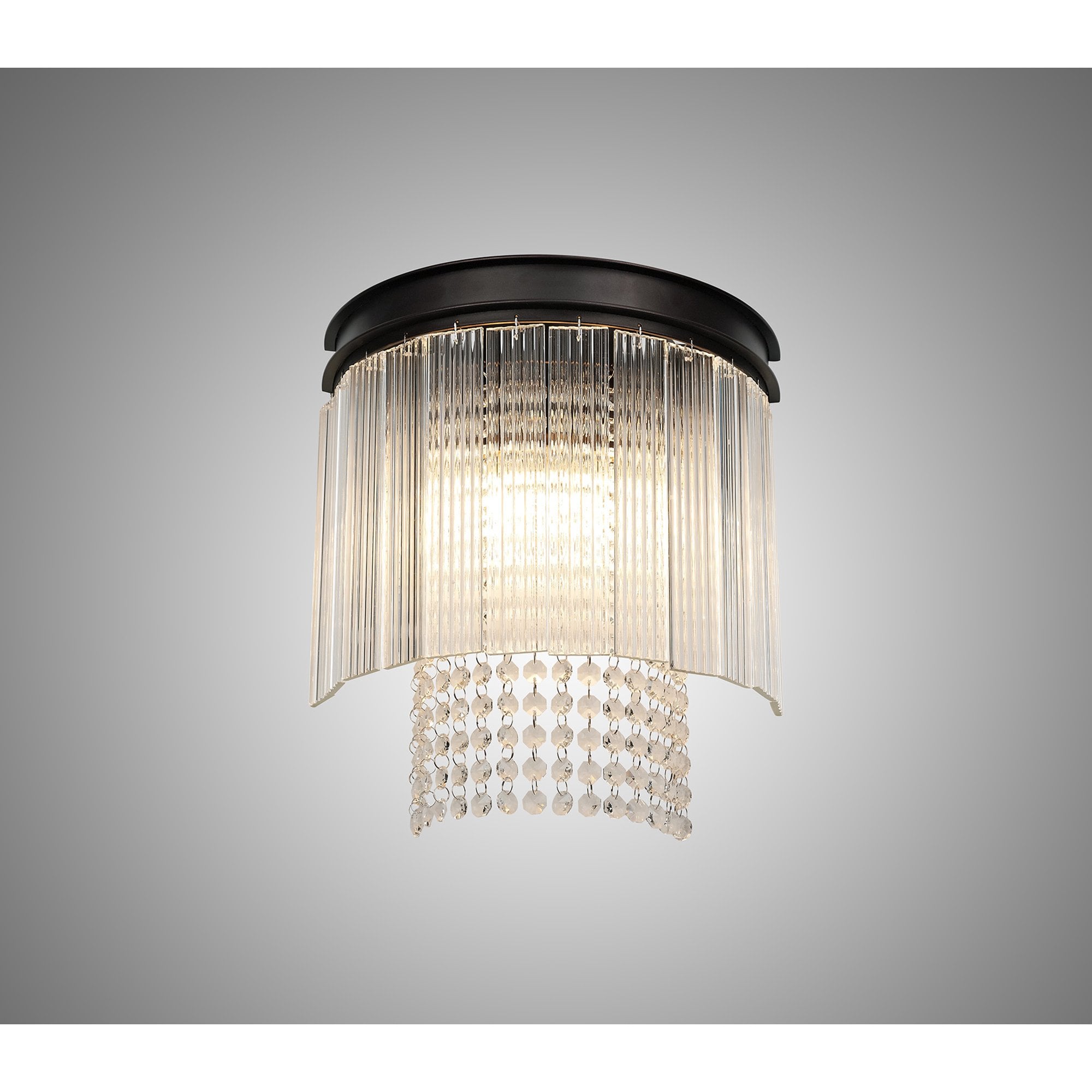 NL76809 Baylan Wall  Light 2 Light Brown Oxide