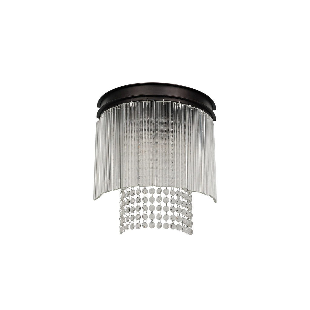NL76809 Baylan Wall  Light 2 Light Brown Oxide