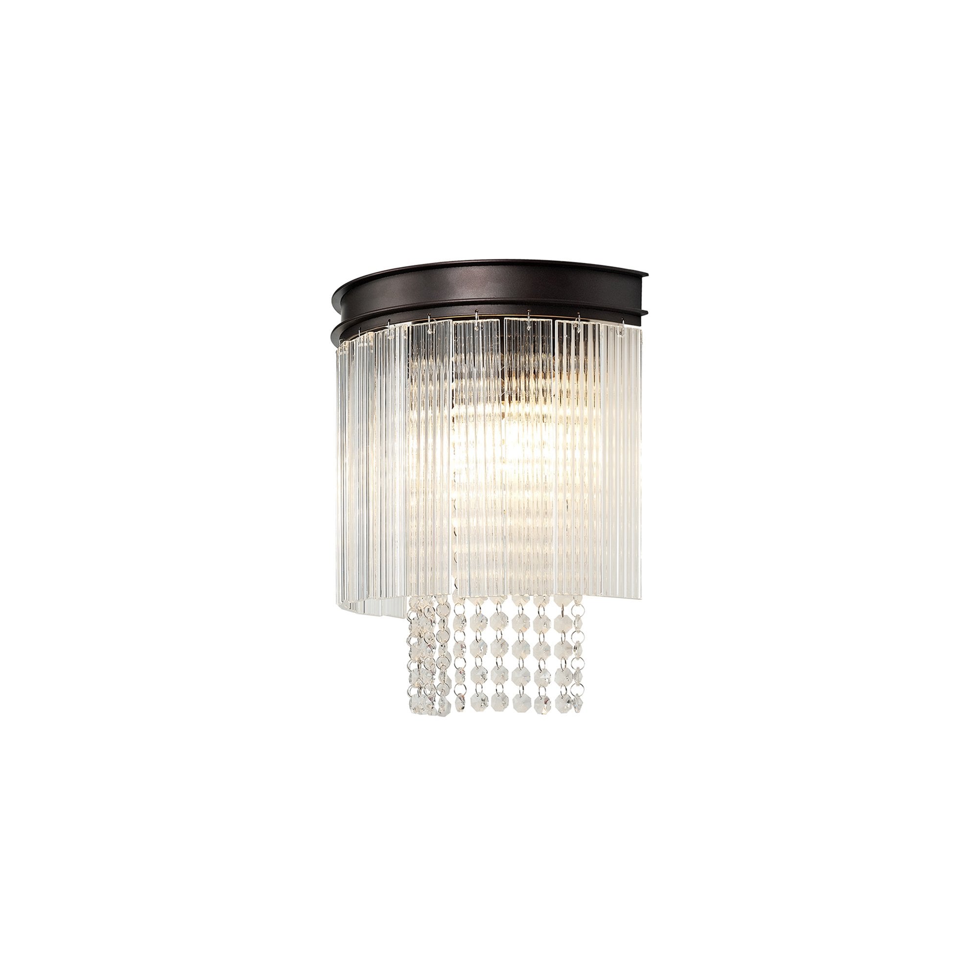 NL76809 Baylan Wall  Light 2 Light Brown Oxide