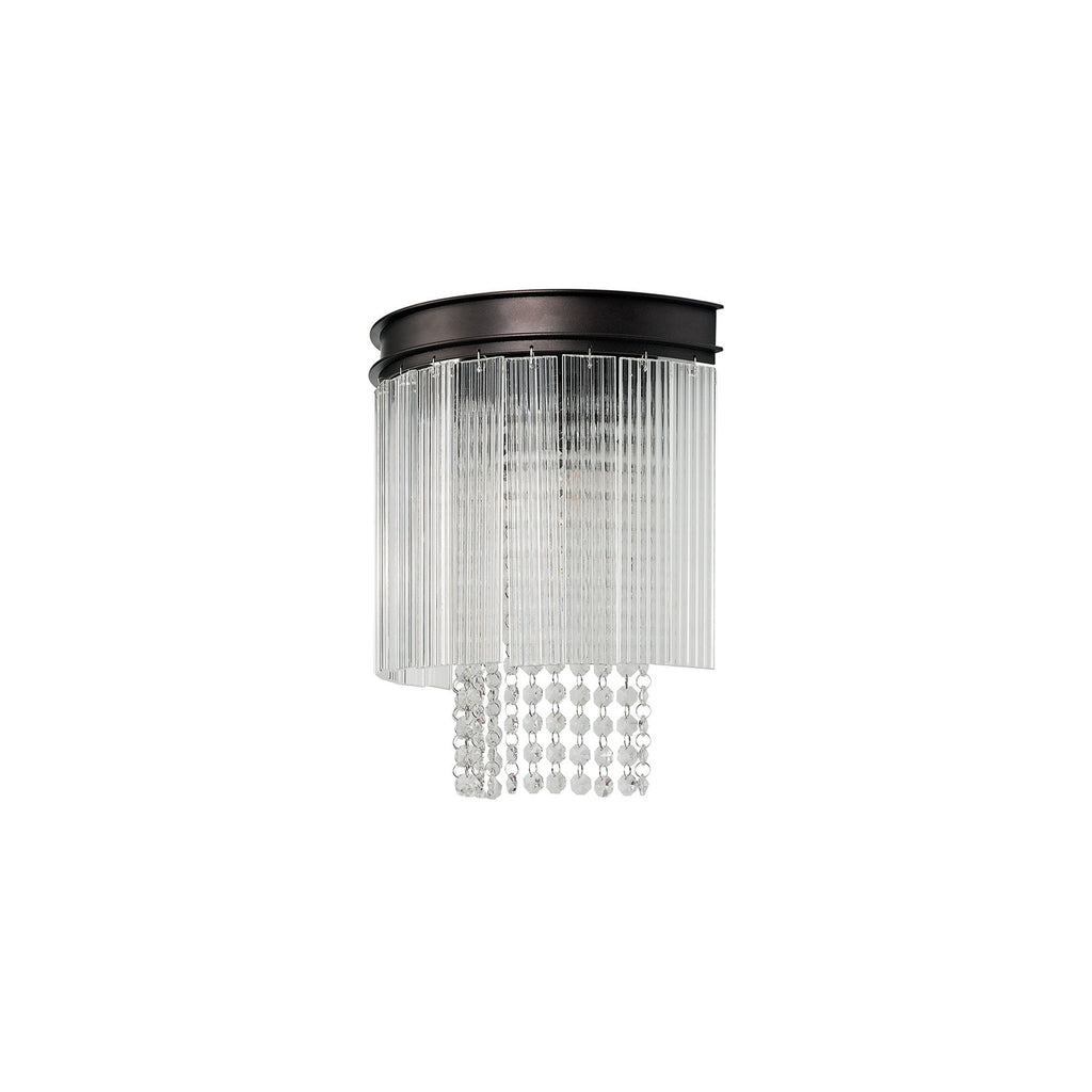 NL76809 Baylan Wall  Light 2 Light Brown Oxide