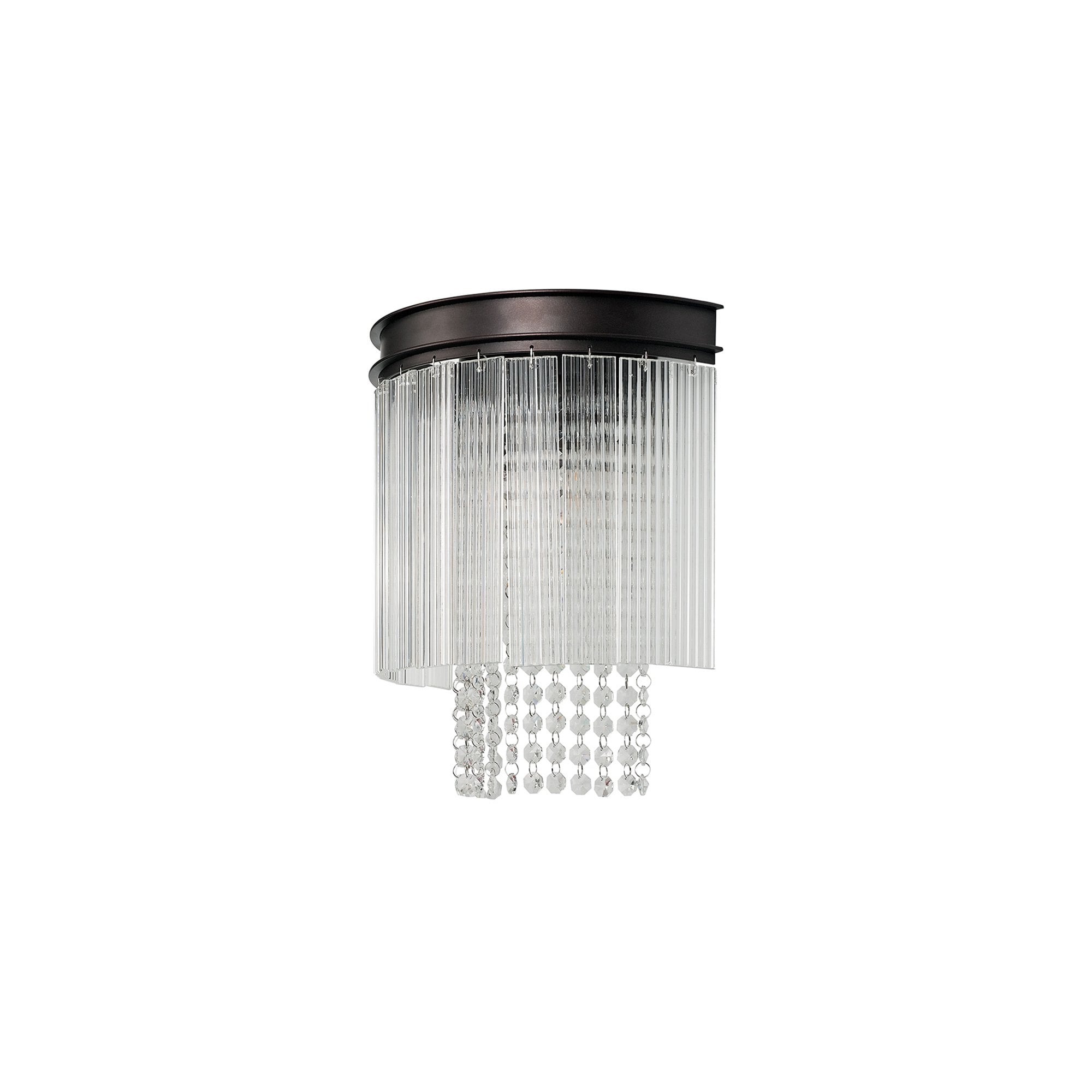 NL76809 Baylan Wall  Light 2 Light Brown Oxide