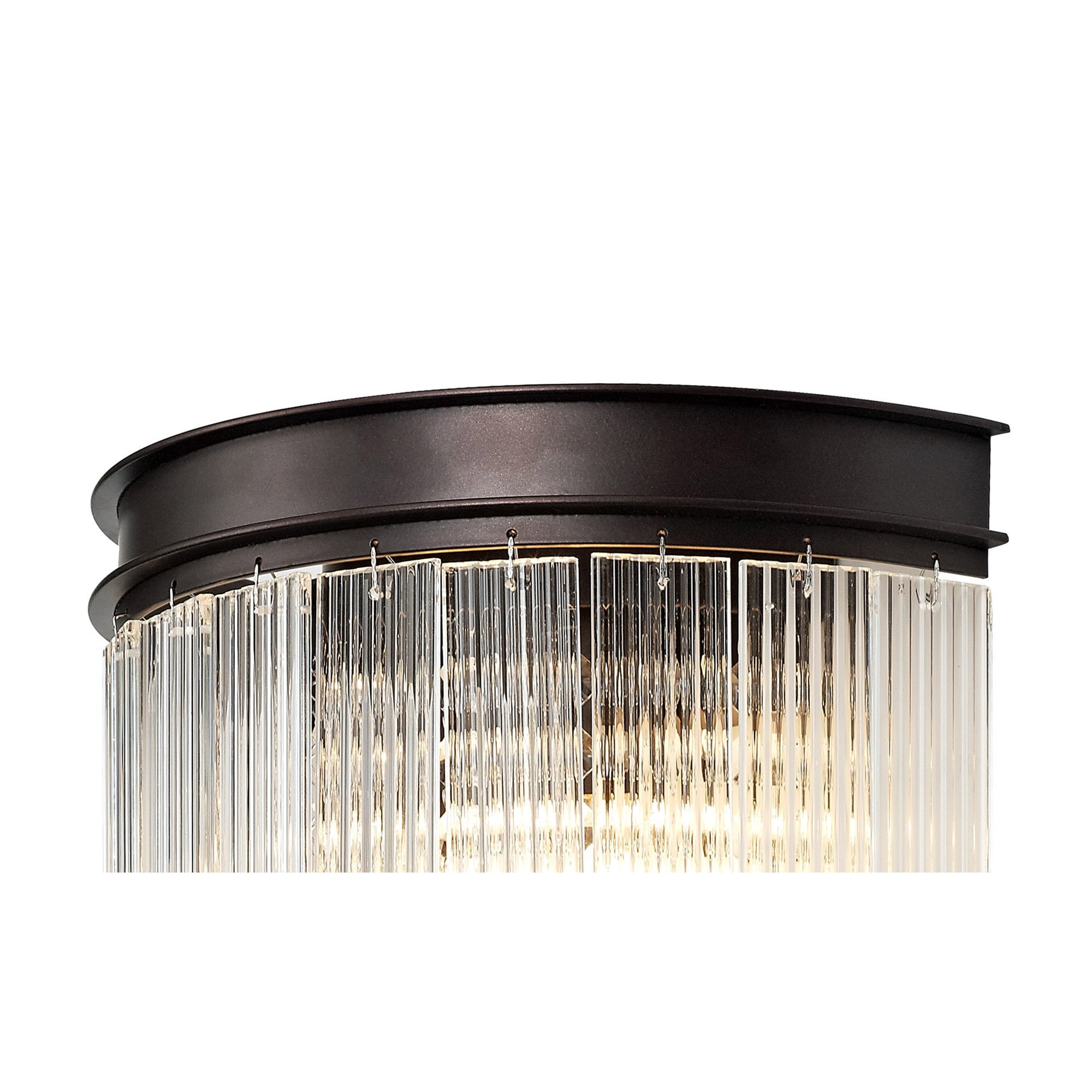 NL76809 Baylan Wall  Light 2 Light Brown Oxide