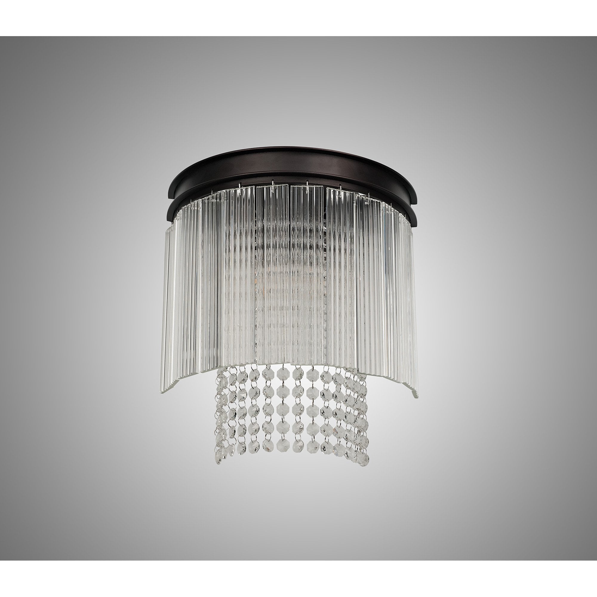 NL76809 Baylan Wall  Light 2 Light Brown Oxide
