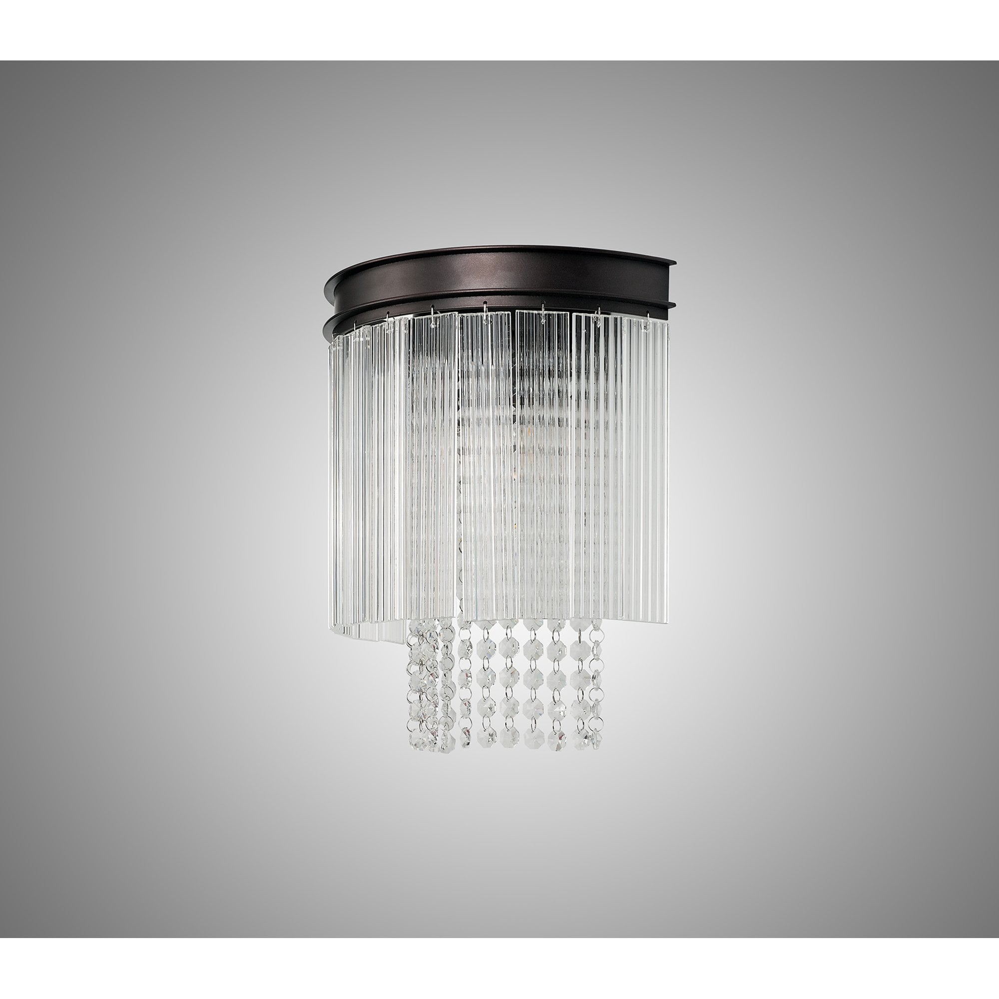 NL76809 Baylan Wall  Light 2 Light Brown Oxide