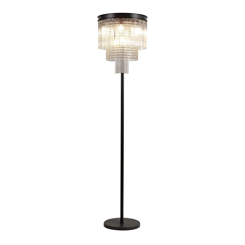 NL76829 Baylan Floor Lamp 9 Light Brown Oxide