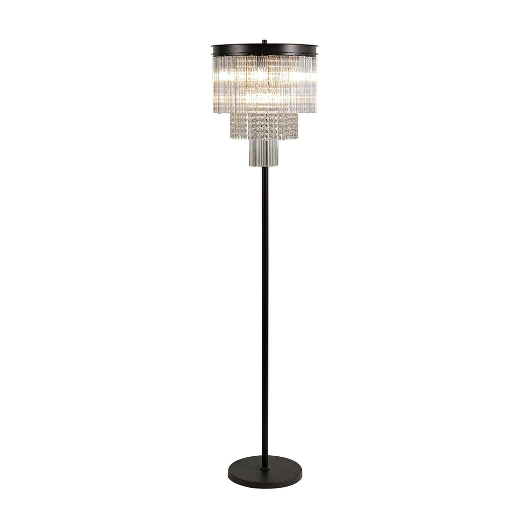 NL76829 Baylan Floor Lamp 9 Light Brown Oxide