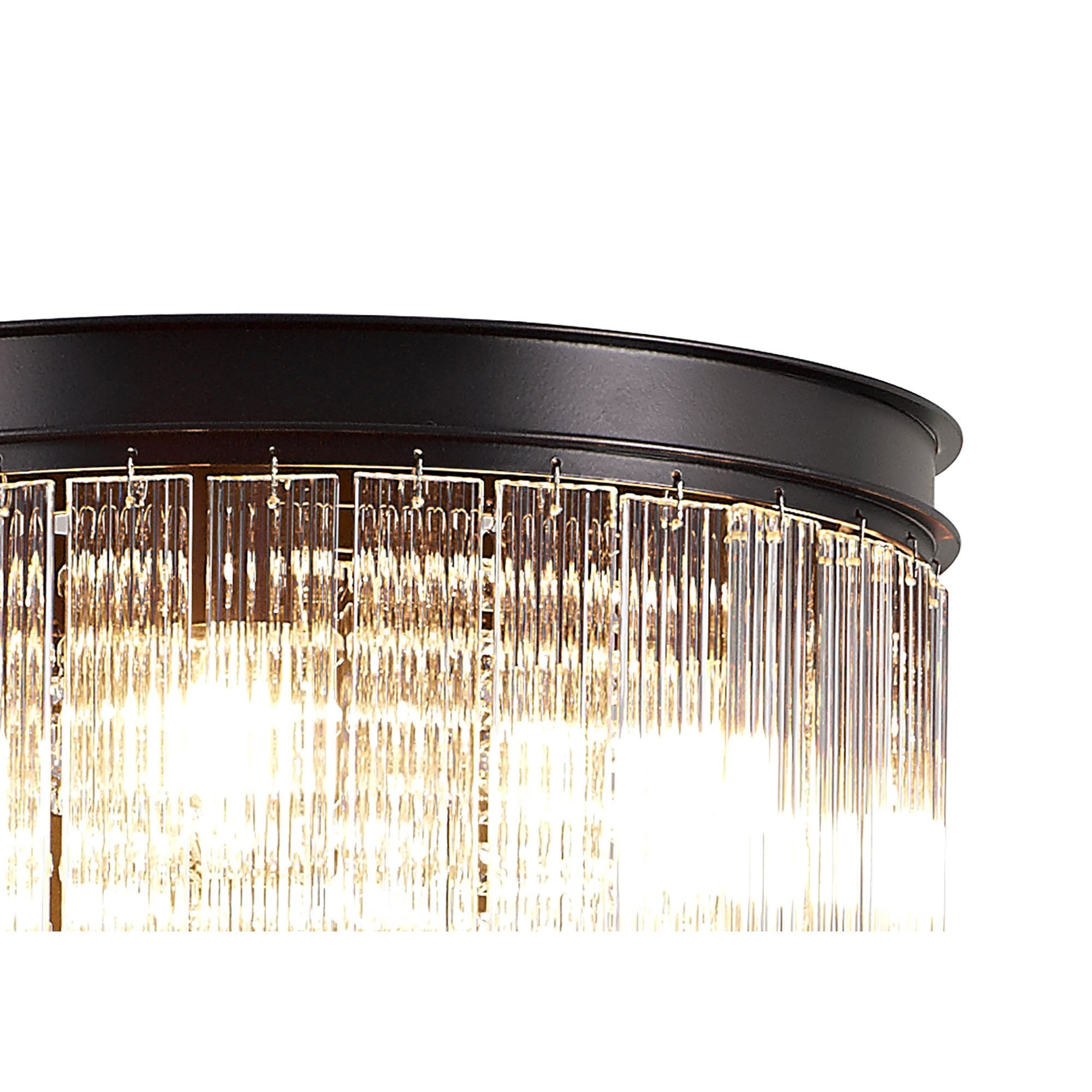 NL76829 Baylan Floor Lamp 9 Light Brown Oxide
