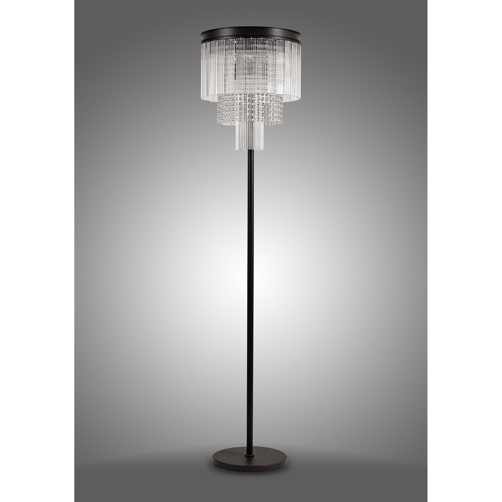 NL76829 Baylan Floor Lamp 9 Light Brown Oxide