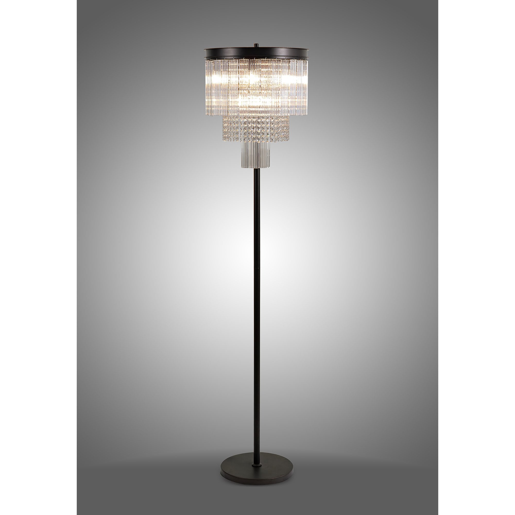 NL76829 Baylan Floor Lamp 9 Light Brown Oxide