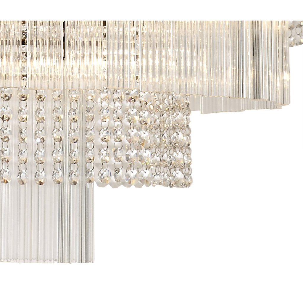 NL83269 Baylan 27 Light Large 3 Tier Round Pendant Brown Oxide