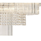 NL83269 Baylan 27 Light Large 3 Tier Round Pendant Brown Oxide